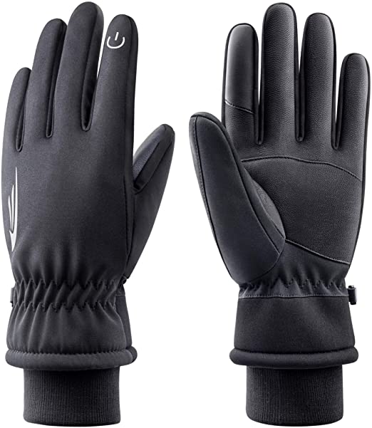 RIVMOUNT Winter Gloves Men Women,Waterproof Touch Screen Gloves Warm Ski Gloves Windproof Thermal Gloves 605