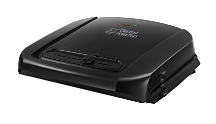 George Foreman 6-Portion Entertaining Grill with Removable Plates 20850 - Black