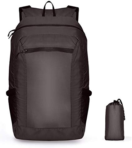 Fanny Lightweight Packable Backpack, Large 25L, Waterproof Travel Daypack with Wide, Breathable Shoulder Straps, Expanded Pocket Storage for Hiking or Day Trips