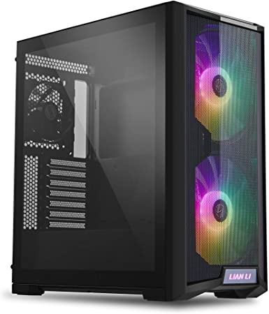 Lian Li LANCOOL 215 Mesh Black Tempered Glass ATX Case -Black Color -LANCOOL 215