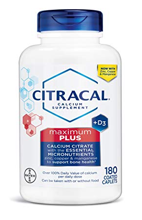Citracal Calcium Citrate Formula   D3 Maximum, 180 Tablets