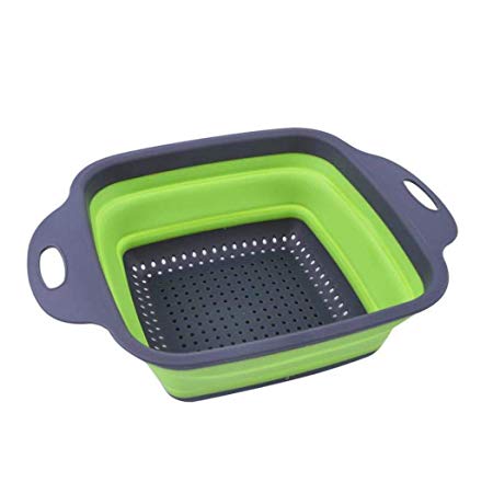 ICCUN Retractable Foldable Fruit Vegetables Washing Basket Silicone Storage Basket Shelf Baskets
