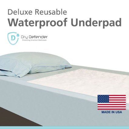 Waterproof Mattress Sheet Protector Bed Underpad - Super Absorbent 24 x 36