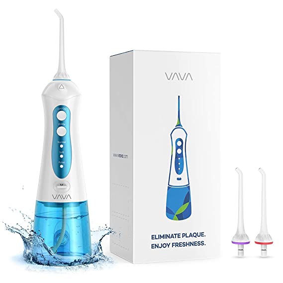 Water Flosser Professional Cordless Dental Oral Irrigator with 3 Modes, Portable and Rechargeable Teeth Cleaner, IPX7 Waterproof with 200ML Water Tank and for Home Travel, Teeth Braces & Bridge Care