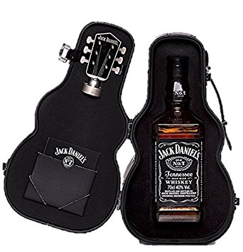 Jack Daniel's Old No.7 Guitar Case Whisky Gift Pack, 70 cl