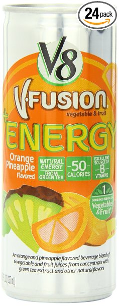 V8  Energy, Orange Pineapple, 8 Ounce (Pack of 24)