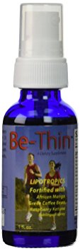 BE-THIN Lipotropics fortified with African mango, Green Coffee Bean, Raspberry ketone sublingual Spray -- by Legere Pharmaceuticals