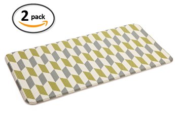 2-PACK Tenby Living 'Tessell' Premium Anti-Fatigue, Kitchen Comfort Mat (Extra Large) - Double-Sided (47" x 17.3") - 2 Sizes Available