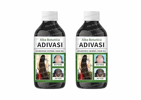 'Original Adivasi Hair Growth Oil | Ayurvedic Handmade Herbal Kesh oil for Hair Fall Control and Anti Dandruff | Strong and Healthy Hairs-100ml (Pack Of 02) (100 ML (PACK OF 2))