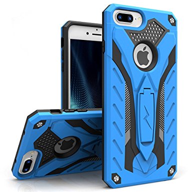 iPhone 8 Plus Case / iPhone 7 Plus Case, Zizo [Static Series] Shockproof[Military Grade Drop Tested] w/ Kickstand [iPhone 8 Plus Heavy Duty Case]