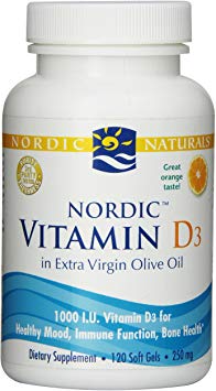 Nordic Naturals Nordic Vitamin D3, 1000 iu, 120 Capsules