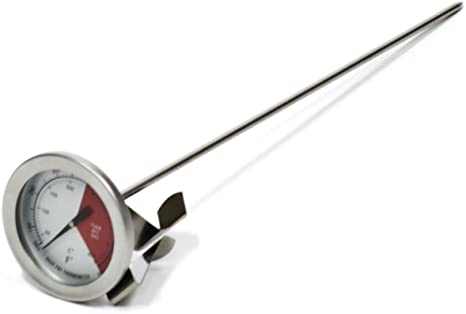 Charcoal Companion Deep Fry Thermometer, Long Probe