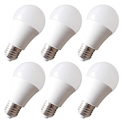 LED Light Bulbs, DBTech 60W Equivalent Replacement Lamp, 7W E26 Base 600LM 6000K Daylight (6 Pack)