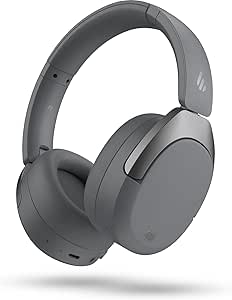 Edifier W830NB -45dB ANC Wireless Over Ear Headphones with Bluetooth 5.4, 94H Playtime, AAC & LDAC Codec, Hi-Res, Spatial Audio, Fast Charging, Multipoint Connection, 267g Comfortable Fit, Grey