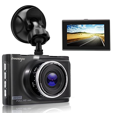 Dash Cam 1080P FHD Car Camcorder 140° Wide Angle with WDR,Super Night Vision,G-sensor,Parking Monitor,Loop Recording- Zinc Alloy Shell