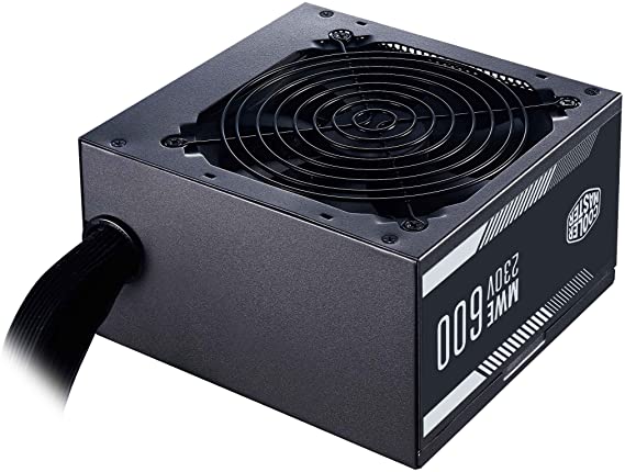 Cooler Master MWE 600 White 230V - V2 Power Supply Unit, UK Plug - 80 PLUS 230V EU Certified, Quiet 120 HDB Fan, DC-to-DC   LLC Circuit with Single  12V Rail - 3 Year Warranty