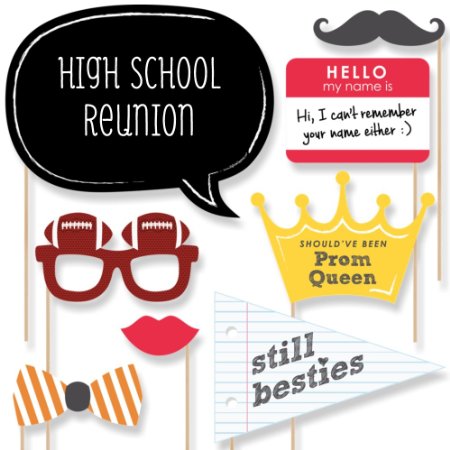 Class Reunion - Photo Booth Props Kit - 20 Count