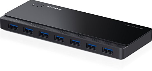 TP-LINK UH700 USB 3.0 7-Port Hub with 12V/2.5A Power Adapter and 1m USB3.0 Cable