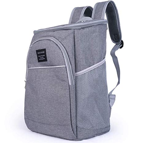 Cooler Backpack Insulated Waterproof, Leak Proof, Leakproof, Small Grey