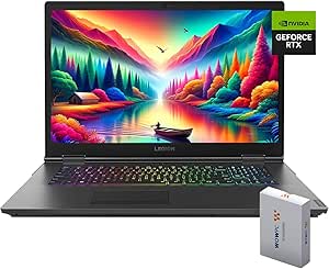 Lenovo Legion Gaming Laptop, 17.3"" (1920 x 1080) IPS Display, Intel i7-9750H Processor, GeForce RTX 2080, 16GB RAM | 2TB PCIe SSD, Backlit Keyboard, Windows 11 Pro, w/WOWPC Bundle, Grey