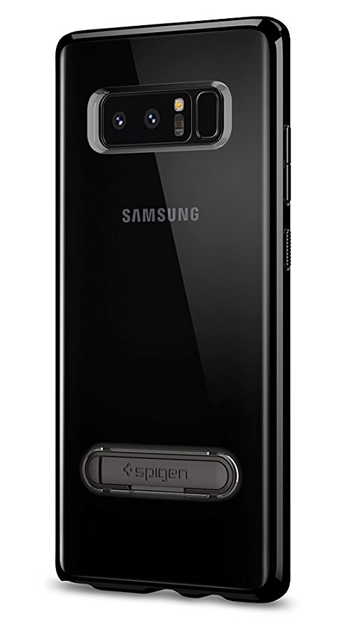 Samsung Galaxy Note 8 Case, Spigen® [Ultra Hybrid S] Galaxy Note 8 Case Cover with Air Cushion Technology and Magnetic Metal Kickstand for Galaxy Note 8 (2017) - Midnight Black 587CS22069