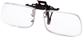 Magna Flip Clip on Flip up and Down Reader Magnifiers, Converts Distance Glasses and Sunglasses Into Reading and Computer Glasses,  5.00 Power