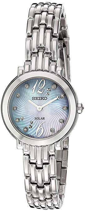 Seiko Women's Tressia Silvertone Diamond Watch