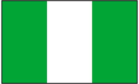 SSK® Nigeria Outdoor Flag - Large 3' x 5', Weather-Resistant Polyester