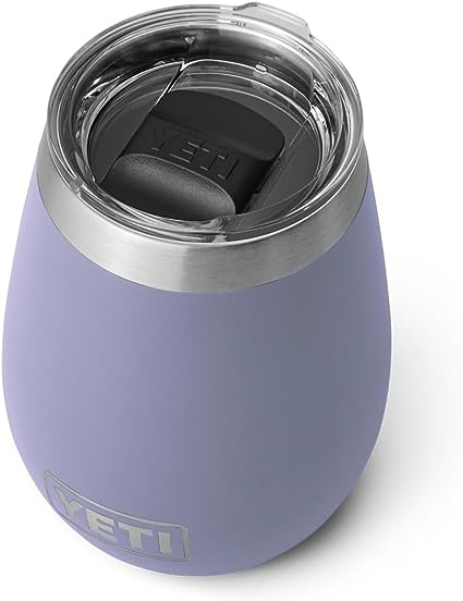 YETI Rambler 10 oz Wine Tumbler, Vacuum Insulated, Stainless Steel with MagSlider Lid, Cosmic Lilac