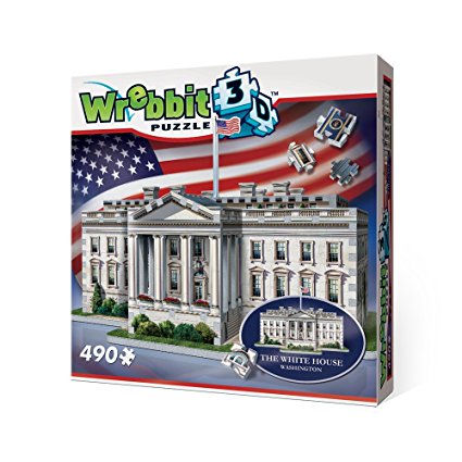 WREBBIT 3D The White House - 3D Jigsaw Puzzle (490 pieces)