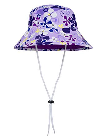 Tuga Girls Reversible Bucket Hats - UPF 50  Sun Protection Sun Hats