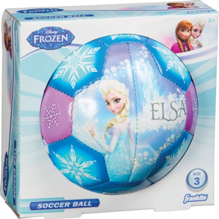 Franklin Sports Disney Frozen Size 3 Soft Foam Air Tech Soccer Ball - ElsaAnna