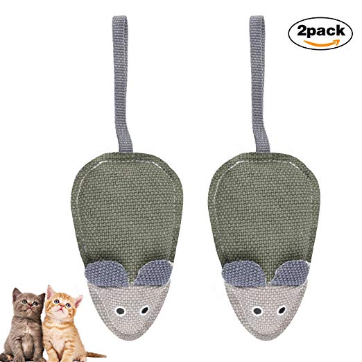 ONSON Cat Toys Interactive and Chewing Cotton Mice Catnip Toys Durable and Nontoxic Toy - for Small Medium Large Dogs and Cats