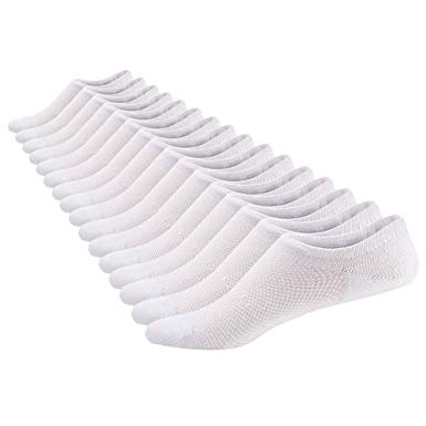 SIXDAYSOX Cotton No Show Socks for Men & Women 8 Pairs Invisible Low Cut with Non Slip Sports Ankle Socks for Trainers, Size 6-11