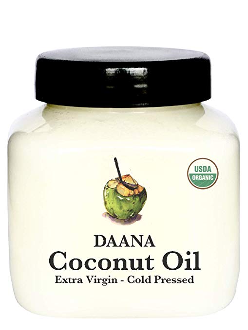 Daana Organic Coconut Oil for Skin: Extra Virgin, Cold Pressed (12 oz)