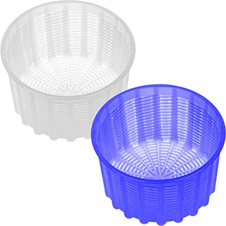Cheese Mold - Pack of 2 - Cheesemaking Containers - Cheese Container for Ricotta Making - Soft Cheese Basket - 20 oz