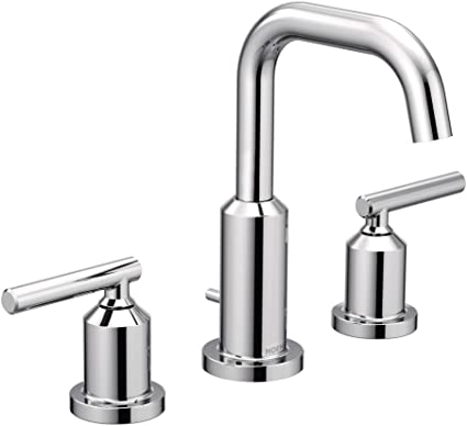 Moen T6142 Gibson Two-Handle Widespread High Arc Chrome Bathroom Faucet