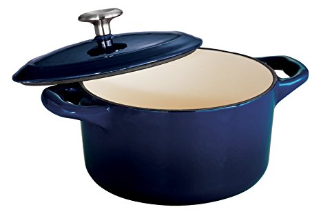 Tramontina Enameled Cast Iron Covered Small Cocotte, 24-Ounce, Gradated Cobalt