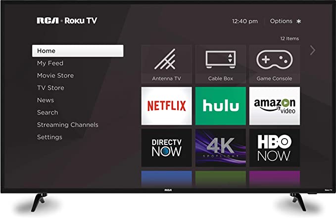 RCA ROKU RTRU5527 55-inch 4K UHD LED HDTV, 4 HDMI Ports