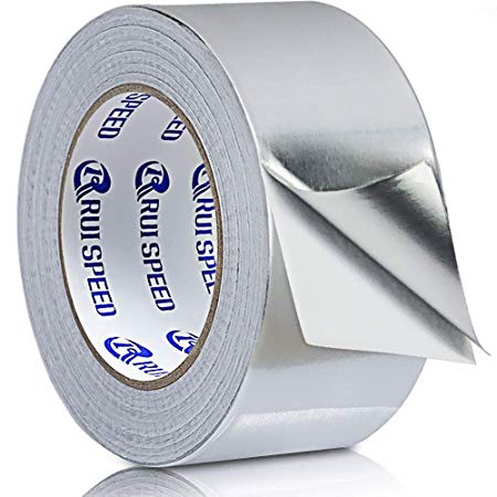Sliver Aluminum Foil Tape for Duct Work, 2 in x 99 ft (4 mil) Reflectix Tape Perfect for HVAC, Patching Hot, Cold Air Ducts, Metal Repair