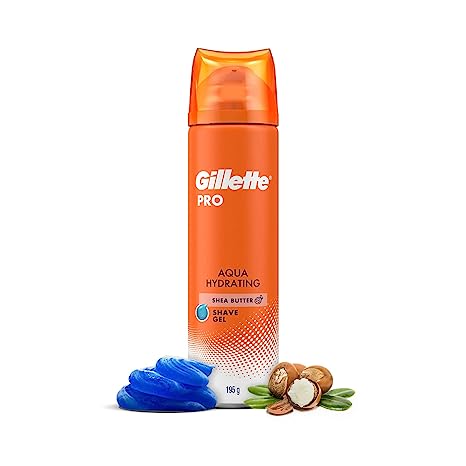 Gillette Pro Shaving Gel Aqua Hydrating With Shea Butter-195 ml