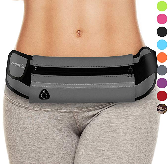 E Tronic Edge Waist Packs : Best Comfortable Running Belts That Fit All Phone Models and Fit All Waist Sizes. for Running, Workouts, Cycling, Travelling Money Belt & More. Comes in 9 Stylish Colors