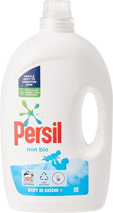 Persil Bio Laundry Washing Liquid Detergent 105 Wash 2.835 L