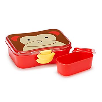 Skip Hop Baby Zoo Little Kid and Toddler Mealtime Lunch Kit Feeding Set, Multi, Marshall Monkey