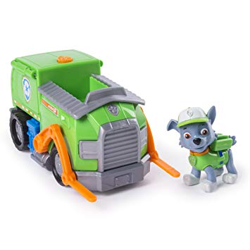 Paw Patrol Rocky’s Transforming Recycle Truck with Pop-out Tools and Moving Forklift, for Ages 3 and Up