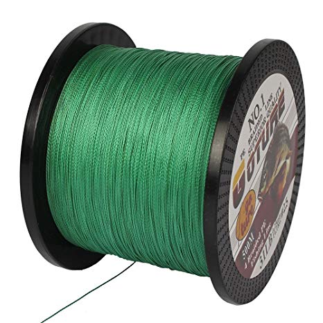 Goture Superpower PE Braide Saltwater Fishing Line 4 Strands 547 Yard 12-65LB Advanced Superline Green Orange Grey Yellow White Blue Color