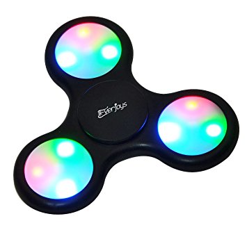 LED Fidget Spinner w/ Switch Stress Reducer Toy for Adult Children Perfect Help Tool for ADD ADHD