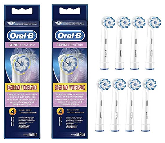 Oral-B Professional Sensitive Gum Care Replacement Brush Head iaxIai, 2 Pack (3 Brush Heads)