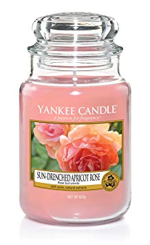 Yankee Candle Sun-Drenched Apricot Rose Jar, Pink, 10.7 x 10.7 x 16.8 cm