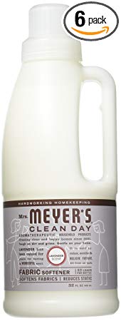 MRS. MEYER'S Fabric Softener,Lavender, 32 FZ 6 pk